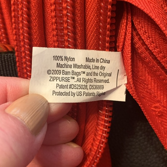 BAM Bags red zipper purse - Picture 10 of 11